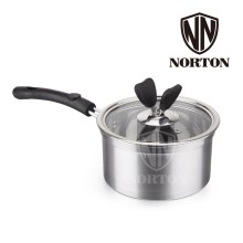 NORTON 诺顿米洛经典套装锅具欧式加厚煲汤锅煎锅煮奶锅三件套平底锅辅食锅炒菜锅不锈钢家用电磁炉锅 16cm奶锅 20cm汤锅 24cm煎锅
